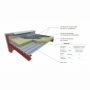 Panneau isolant Minerra toiture-terrasse en laine de roche - Ép. 120 mm - Larg. 600 mm - Long. 1200 mm - R 3,33 (m².K/W)